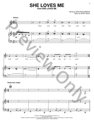 She Loves Me piano sheet music cover